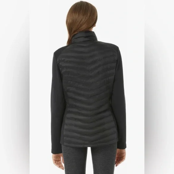 ❄️NWT❄️ 32 Degrees Womens Mixed Media Jacket- Black - Picture 2 of 5